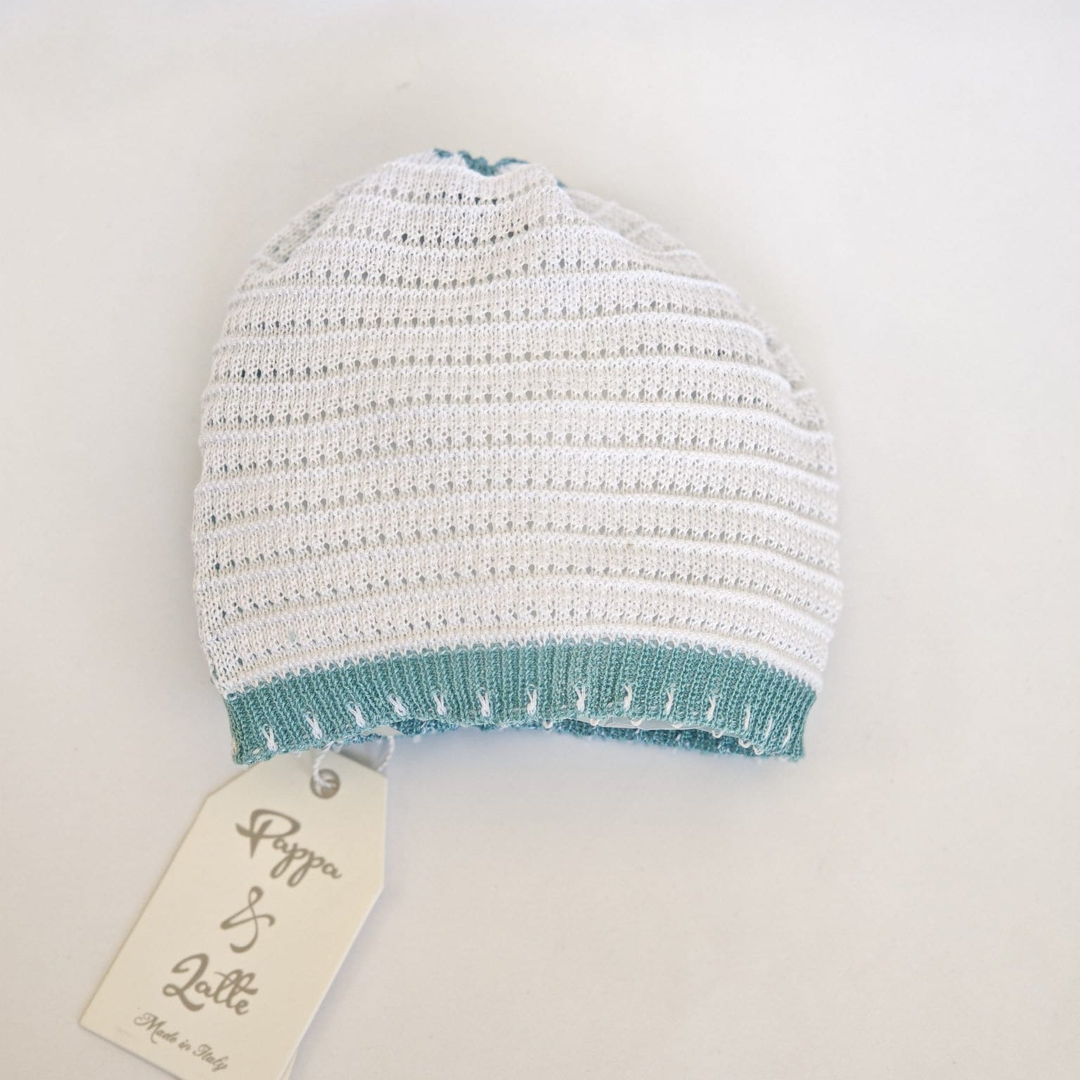 Set Cappellino + Scarpette in Filo Pappa & Latte - Neonata