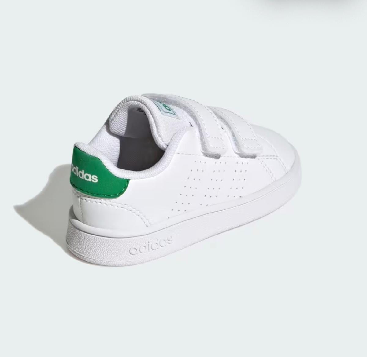 Scarpa Adidas Bianca con Logo Verde-bambino
