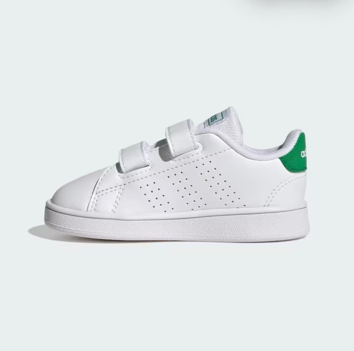 Scarpa Adidas Bianca con Logo Verde-bambino