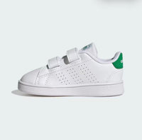 Scarpa Adidas Bianca con Logo Verde-bambino