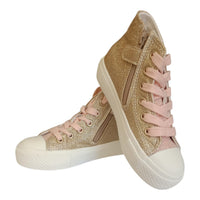 Scarpe Naturino Ylfas. Glitter/glitter Fabric Platinum-cipria - Bambina