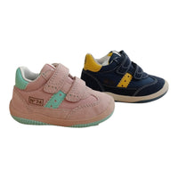 Naturino Go Vl. Suede/nylon Navy-white - Bambini
