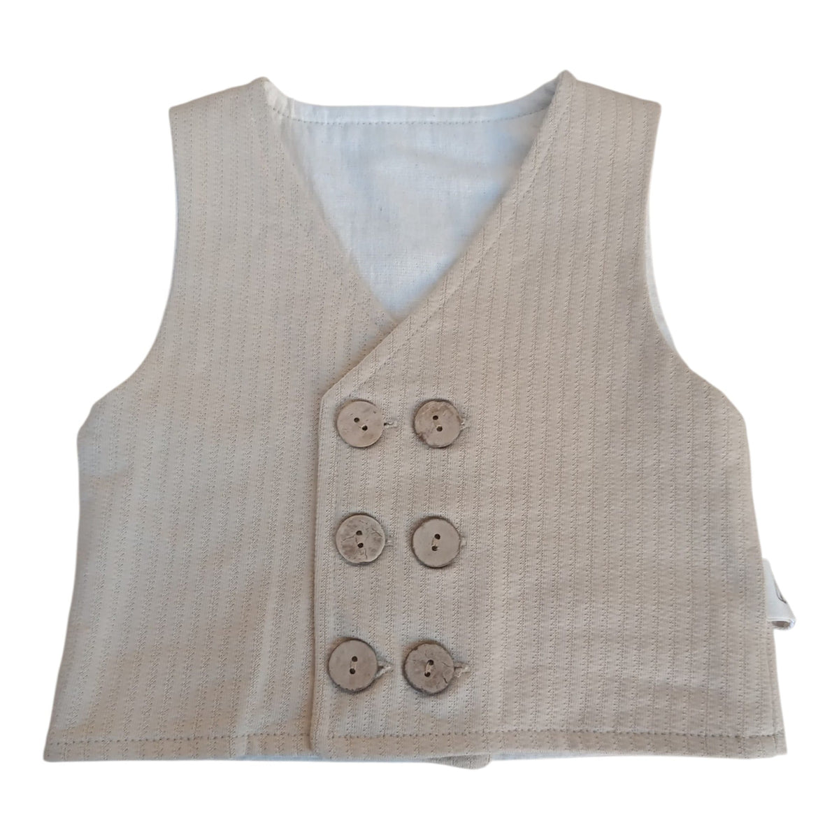 Completo 3 Pezzi T-shirt+gilet+pantaloncino Corredino - Neonato
