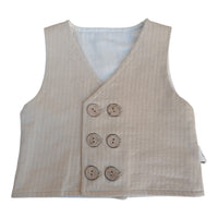 Completo 3 Pezzi T-shirt+gilet+pantaloncino Corredino - Neonato