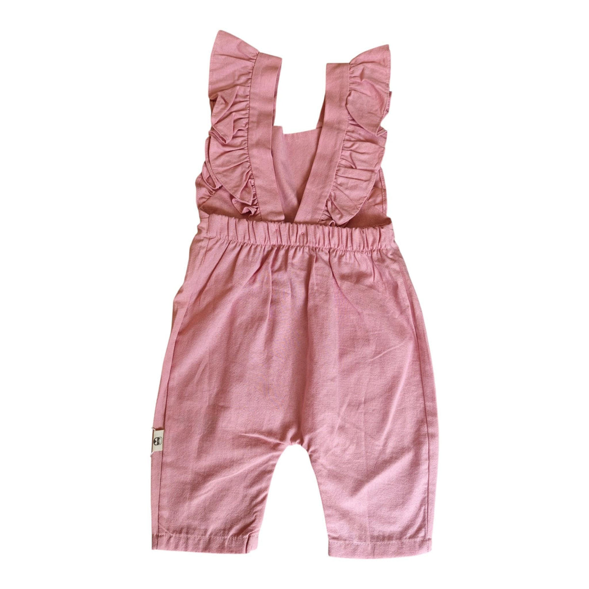Salopette+ Cappellino in Lino Corredino - Neonata