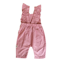 Salopette+ Cappellino in Lino Corredino - Neonata