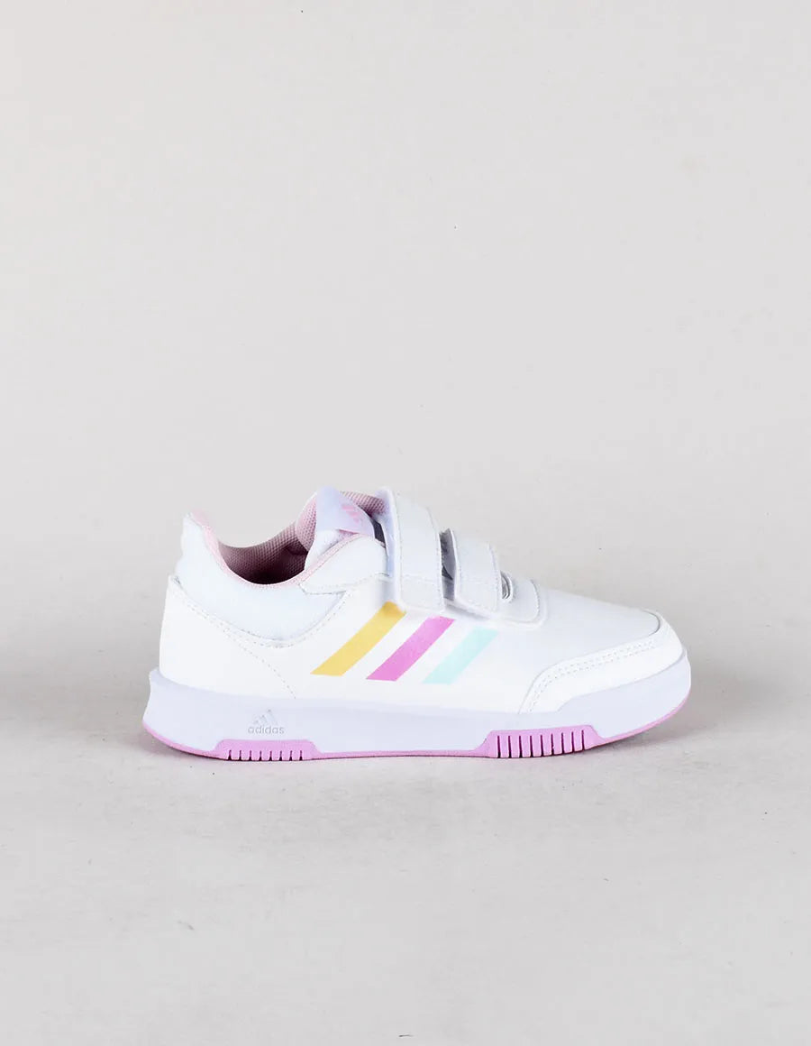 Scarpa Adidas Bianca con Strappi e Strisce Pastello- Bambina