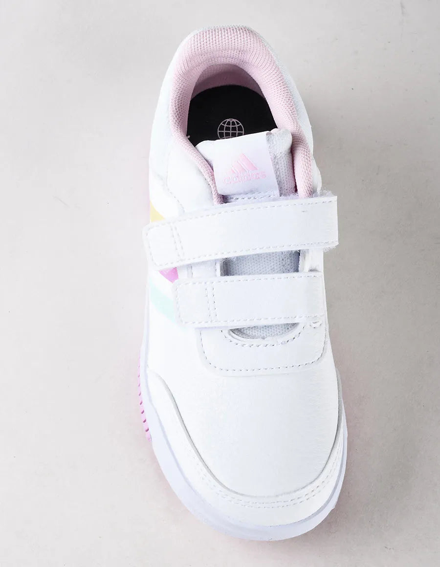Scarpa Adidas Bianca con Strappi e Strisce Pastello- Bambina