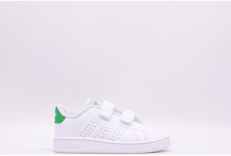 Scarpa Adidas Bianca con Logo Verde-bambino