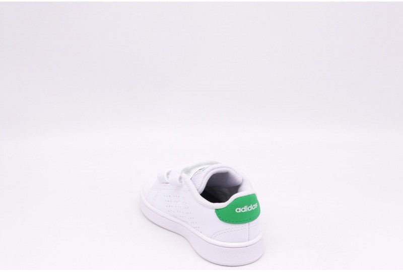 Scarpa Adidas Bianca con Logo Verde-bambino