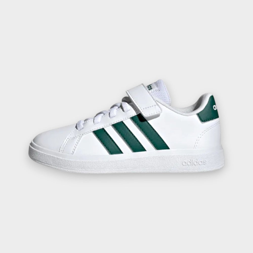 Scarpa Adidas Bianche con Logo Verde-bambino
