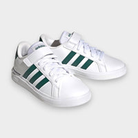 Scarpa Adidas Bianche con Logo Verde-bambino