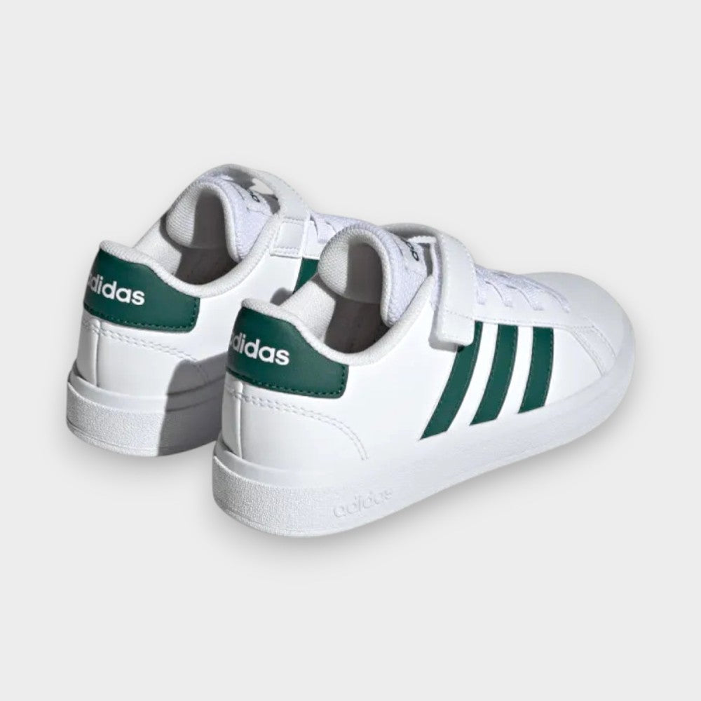 Scarpa Adidas Bianche con Logo Verde-bambino