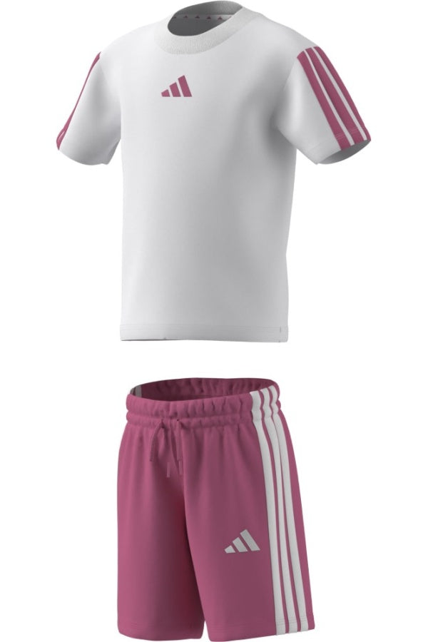 Completo(maglietta +Pantaloncini) con Logo Adidas - Bambina