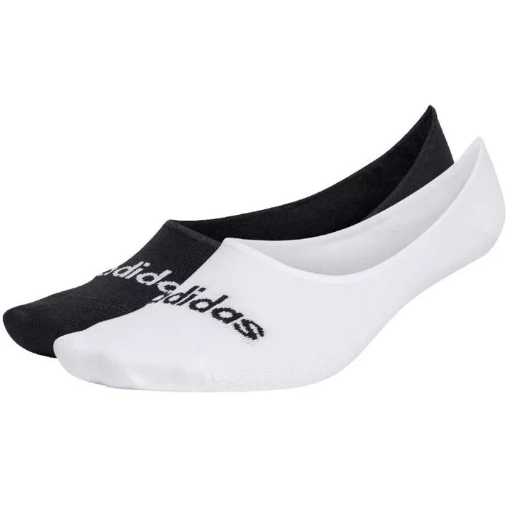 1 Confezione di Fantasmini Adidas Composta da una Coppia Nera e una Coppia Bianc