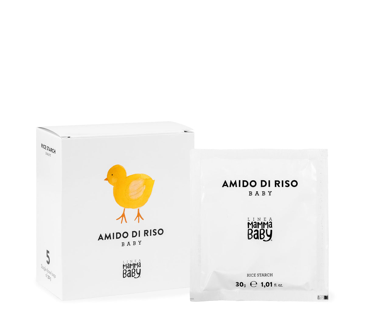 Baby Care Amido di Riso Baby Clementino 150 G ( 5 Buste X 30 G) Mammababy - Neon
