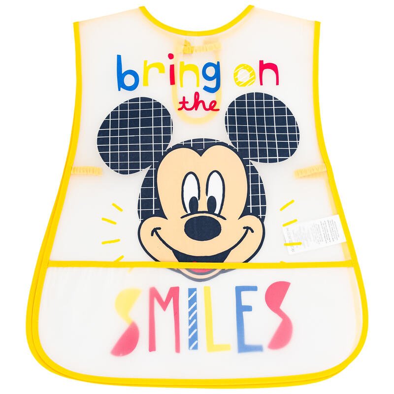 Bavaglini Infilabili Plastificati con Tasca in Polietilene Disney Topolino Assor
