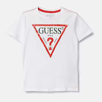 T-shirt Manica Corta con Stampa e Logo Guess - Bambino