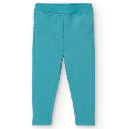 Pantaloni felpati elasticizzati per neonati e bambine