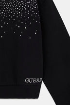 Felpa Cropped con Strass Guess - Ragazza