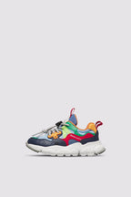 Yamano 3 Junior. E-calf/nylon Navy-celeste-blue