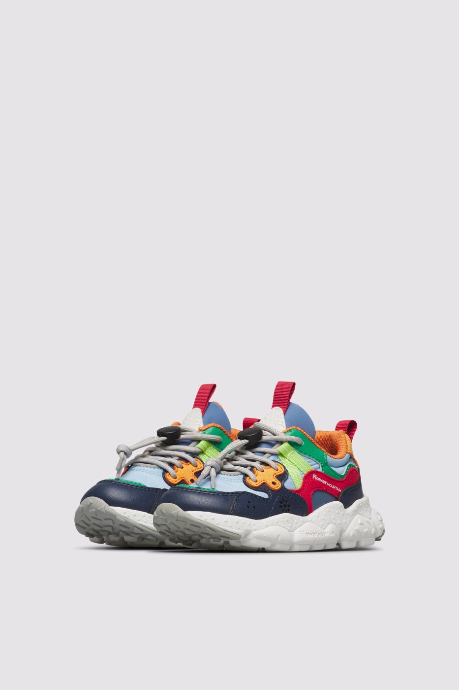 Yamano 3 Junior. E-calf/nylon Navy-celeste-blue