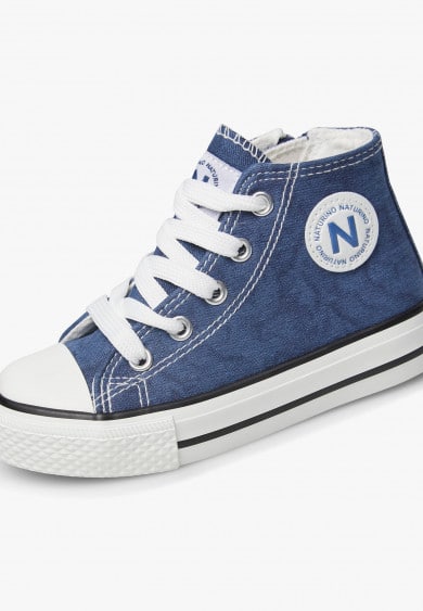Scarpe Naturino Ylfas. Canvas Delave' Navy - Bambini