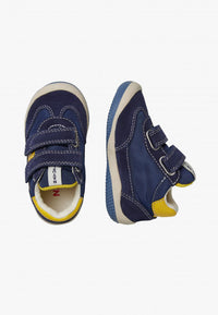 Naturino Go Vl. Suede/nylon Navy-white - Bambini
