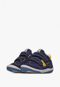 Naturino Go Vl. Suede/nylon Navy-white - Bambini