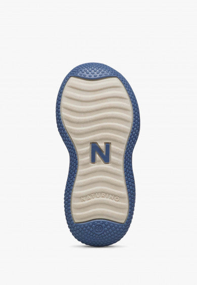 Naturino Go Vl. Suede/nylon Navy-white - Bambini