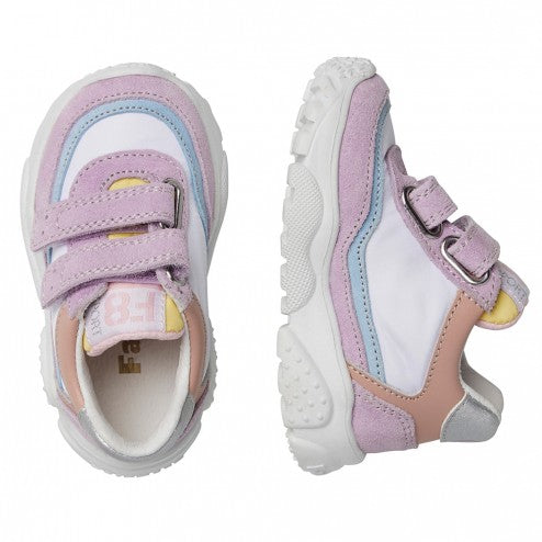 Falcotto Amantea 2 Vl. Suede/nylon Deep Lilac-white-light Dream - Bambini