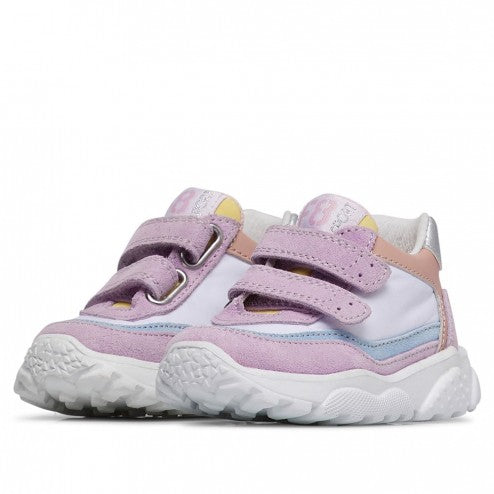 Falcotto Amantea 2 Vl. Suede/nylon Deep Lilac-white-light Dream - Bambini