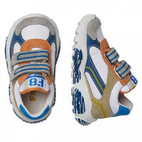 Scarpe Falcotto Cabbi Vl. Suede/nylon/calf Sole Painted Grey-white-azur - Neonat