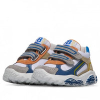 Scarpe Falcotto Cabbi Vl. Suede/nylon/calf Sole Painted Grey-white-azur - Neonat