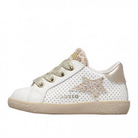 Scarpe Falcotto Alnoite 2. Calf/calf Perf./glitter White-platinum - Bambina