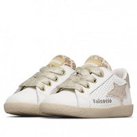 Scarpe Falcotto Alnoite 2. Calf/calf Perf./glitter White-platinum - Bambina