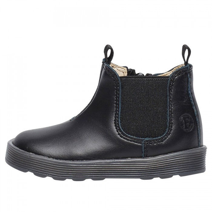 Falcotto Tarbell Stivaletti Beatle in Pelle con Zip - Neonato