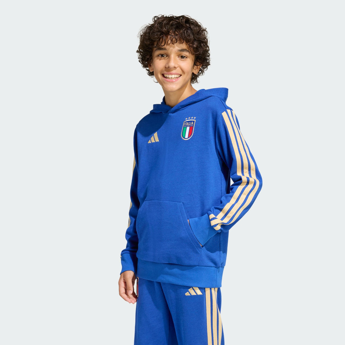 Felpa Italy Dna con Logo Adidas - Bambini