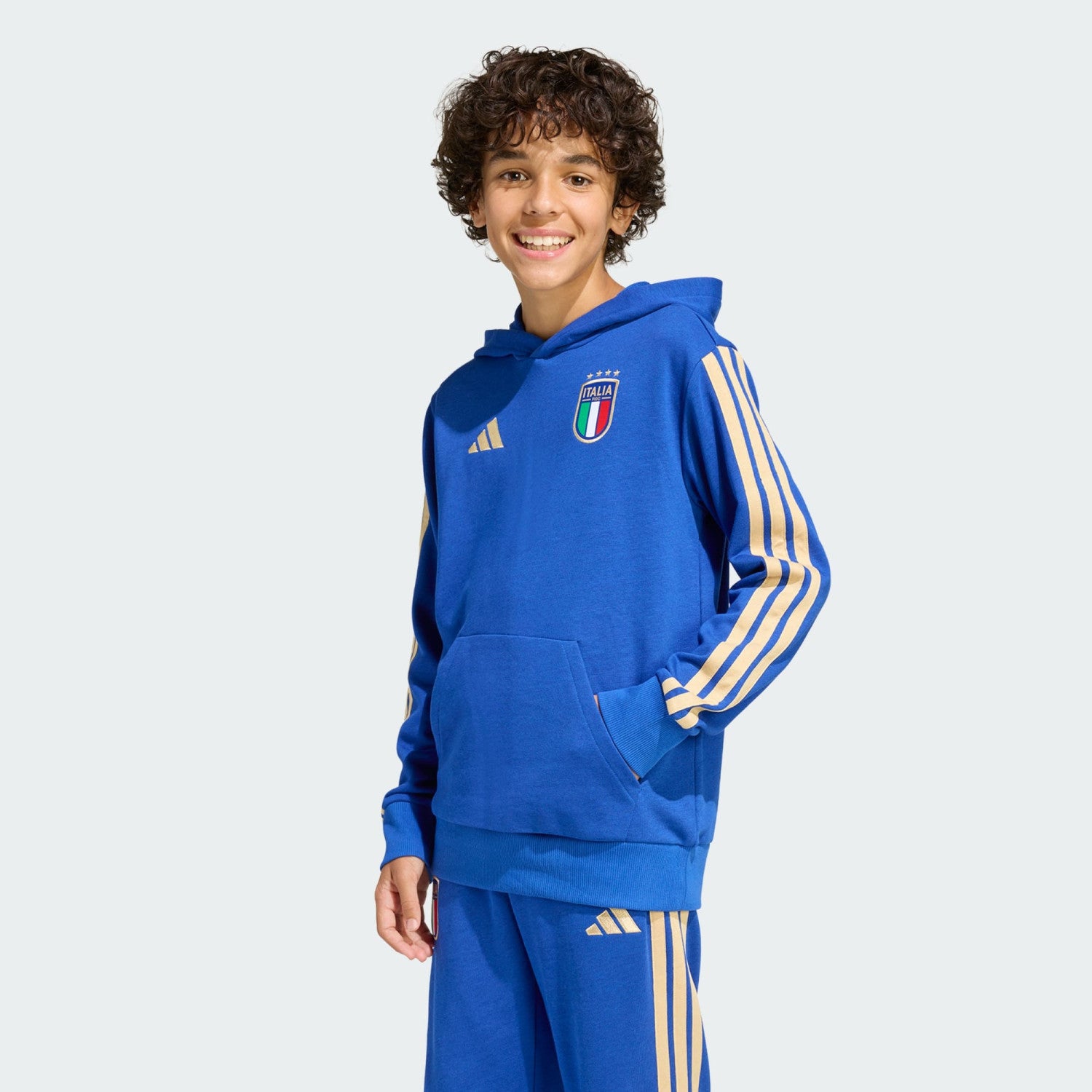 Felpa Italy Dna con Logo Adidas - Bambini