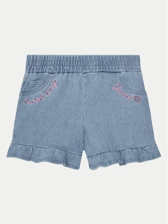 Pantaloncini di Jeans Elasticizzati Guess Neonata-bambina