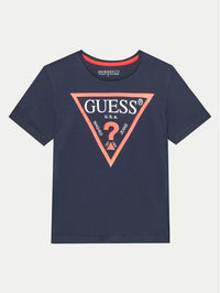 T-shirt Manica Corta con Stampa e Logo Guess - Bambino