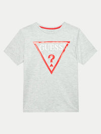 T-shirt Manica Corta con Stampa e Logo Guess - Bambino