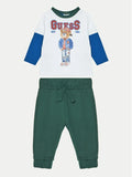 Set Ls T-shirt+activ Guess - Neonato