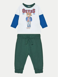 Set Ls T-shirt+activ Guess - Neonato