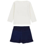 Set Ls T-shirt+knitdenim Skirt Guess - Neonata