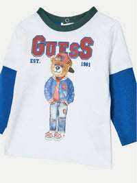 Set Ls T-shirt+activ Guess - Neonato