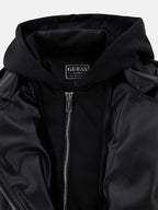 Giacche e capispalla Pu Hooded Ls Jacket W/zip Guess - Bambina