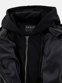 Giacche e capispalla Pu Hooded Ls Jacket W/zip Guess - Bambina