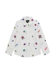 T-shirt e maglie Poplin Adj. Ls Shirt Guess - Bambino