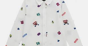 T-shirt e maglie Poplin Adj. Ls Shirt Guess - Bambino